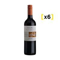 6x Vino Cono Sur Carmenere Botella 750cc