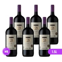 6x Vino Gran 120 Botellón - Merlot - 1.5L