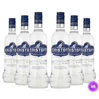 6x Vodka Eristoff - Original 1L