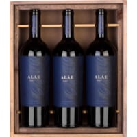 Alae Malbec en Caja de Madera - 3 Botellas Premium, Viña las Perdices Argentina (R)