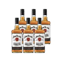 Bourbon Whiskey Jim Beam White Botella 750cc X6