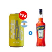 Caja 24 latas Espumante CHAC CHAC Brut Nature Viña Las Perdices 269ml (+ Aperol de Regalo) Semanal