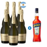 Caja 6 Espumante Las Perdices Extra Brut, Método Tradicional (+ Aperol de Regalo) Semanal