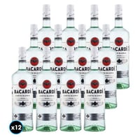 CAJA BACARDI CARTA BLANCA: 12x Ron Bacardi Carta Blanca 750cc