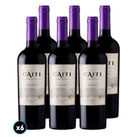 CAJA CAITI GR (Carmenere): 6x Vino Caiti Gran Reserva Carmenere 750cc