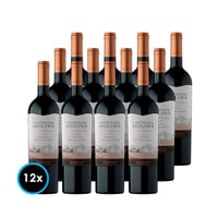CAJA CASTILLO DE MOLINA (Carmenere): 12x Vino Castillo de Molina Carmenere 750cc