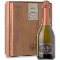 Caja de Madera con 3 Espumante Premium Las Perdices, Brut Nature, Nuit 750 cc (R)