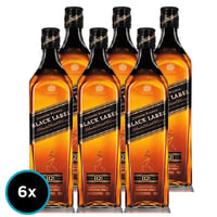 CAJA JW BLACK LABEL: 6x Whisky Johnnie Walker Black Label 750cc 40º alc.