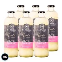 CAJA LA PIZKA CLÁSICO SIN AZÚCAR: 6x Pisco Sour La Pizka Clásico Sin Azúcar 1 Litro