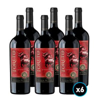CAJA VINO TORETO RESERVA PRIVADA (MERLOT): 6x Vino Toreto Reserva Privada Merlot 750cc