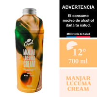 Capel Manjar Lúcuma Cream 12° 700 Ml.
