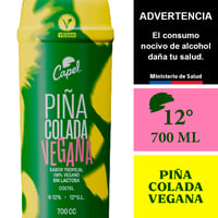Capel Piña Colada Vegana 12° 700 Ml.