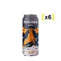 Cerveza Austral Patagonia Black Lager Lata 470 Cc X6