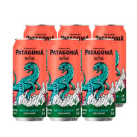 Cerveza Austral Patagonia Lotus Lager Lata 470cc X6