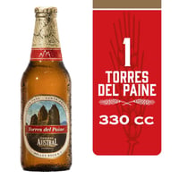 Cerveza Austral torres del paine botella 330 cc