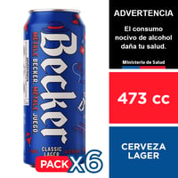 Cerveza Becker 4,5° 6 X 473 Cc.