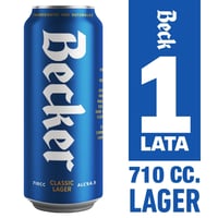 Cerveza Becker classic lager lata 710 cc