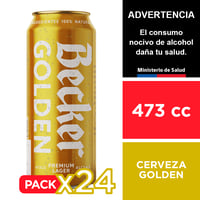 Cerveza Becker Golden 5° 24 X 473 Cc.