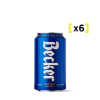Cerveza Becker Lata 354cc X6