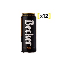 Cerveza Becker Negra Lata 473 Cc X12