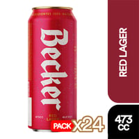 Cerveza Becker Roja Lata 473 Cc X24