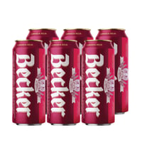 Cerveza Becker Roja Lata 473 Cc X6