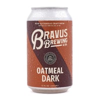 Cerveza Bravus Brewing Oatmeal Dark Sin Alcohol 355cc