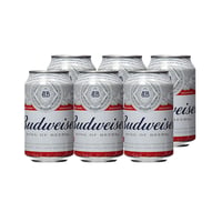 Cerveza Budweiser Lata 354cc X6