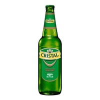 Cerveza Cristal lager botella 650 cc