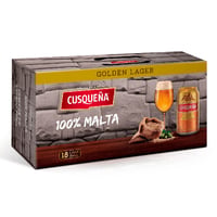 Cerveza Cusqueña Lager Lata 354cc X18