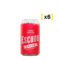 Cerveza Escudo Lata 350cc X6