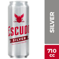 Cerveza Escudo silver lata 710 cc