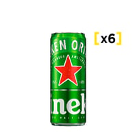 Cerveza Heineken Lata 470 Cc X6