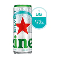 Cerveza Heineken silver lata 470 cc