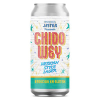 Cerveza Jester Chido Wey Mexican Lager con Maiz en Lata 473cc