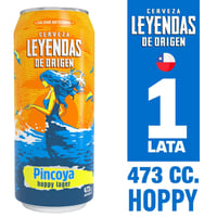 Cerveza Leyendas de origen pincoya lata 473 cc