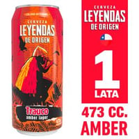Cerveza Leyendas de Origen Trauco Amber Lager 5.5° 473 cc