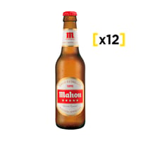 Cerveza Mahou 5 Estrellas Botella 330cc X12