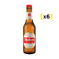 Cerveza Mahou 5 Estrellas Botella 330cc X6