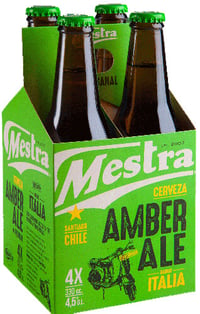 Cerveza Mestra Amber Ale Botella 330cc 4,5° Four Pack