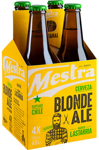 Cerveza Mestra Blonde Ale Botella 330cc 4,5° Four Pack
