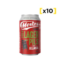 Cerveza Mestra Lager Lata 350cc X10