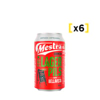 Cerveza Mestra Lager Lata 350cc X6