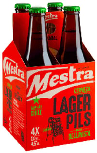 Cerveza Mestra Lager Pils Botella 330cc 4,5° Four Pack