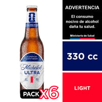 Cerveza Michelob Ultra 4,2° 6 X 330 Cc.