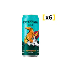 Cerveza Patagonia Hoppy Lager Lata 470 Cc X6