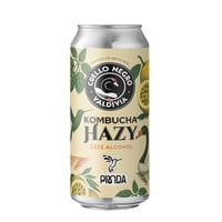 Cerveza Sin Alcohol Cuello Negro Kombucha Hazy - Lata 473cc