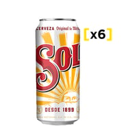 Cerveza Sol Lata 470 Cc X6