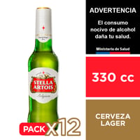 Cerveza Stella Artois 5,0° 12 X 330 Cc.
