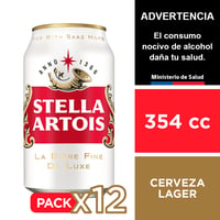 Cerveza Stella Artois 5,0° 12 X 354 Cc.